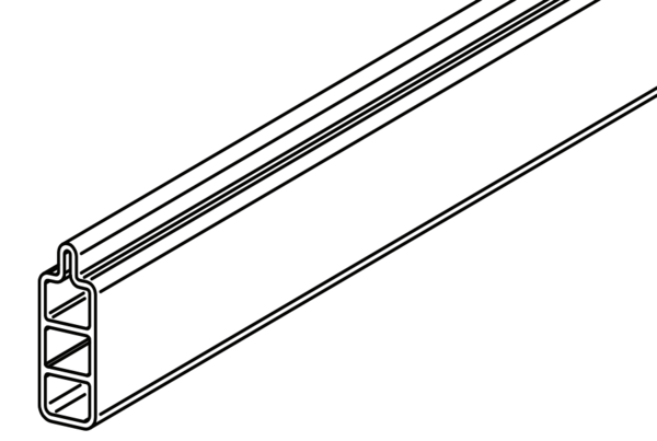 Osmo Sichtschutz Alu-Fence Startprofil für Eigenkreation 184 x 1,9 x 5,1 cm in verschiedenen Farben