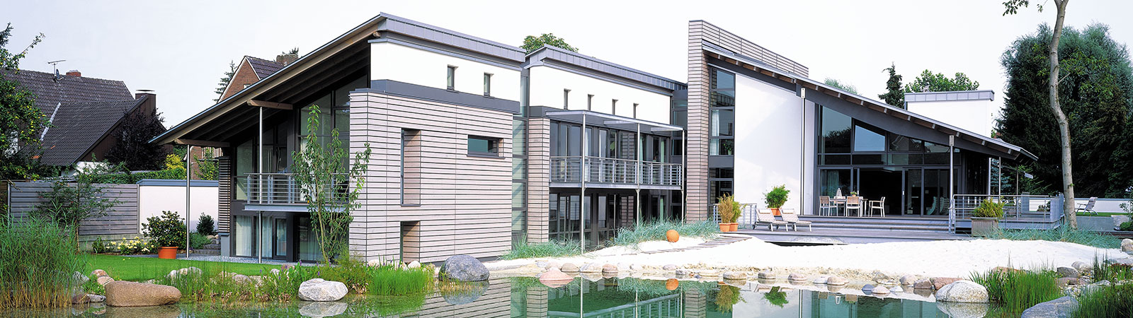 Osmo Fassaden am Haus und Carport