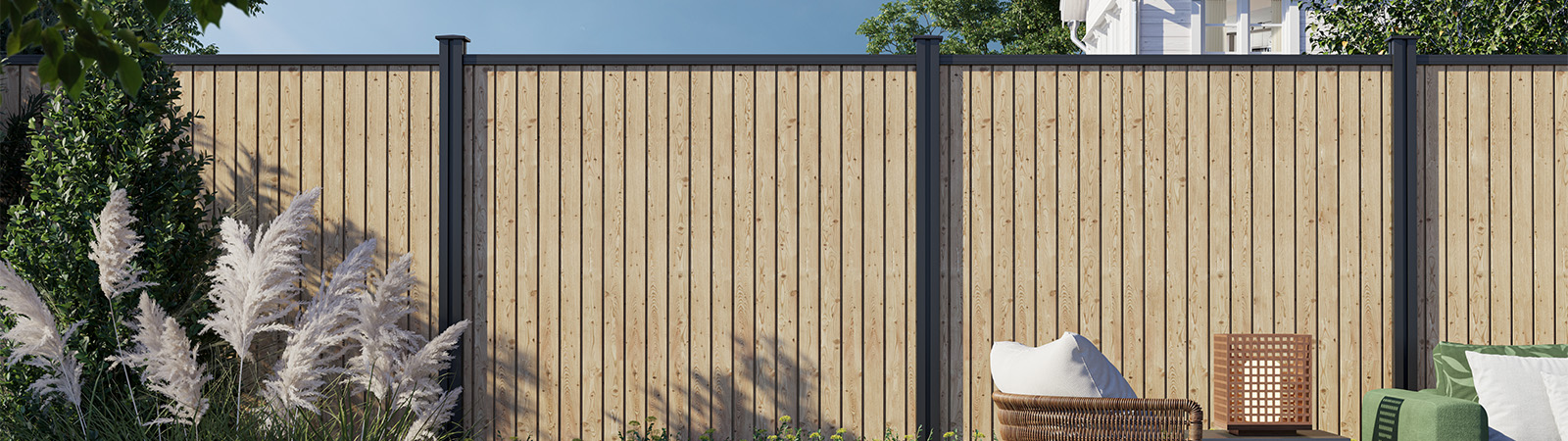 Osmo privacy screen Rhombus made of wood