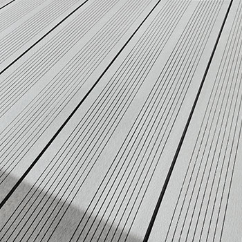 Osmo Multi-Deck hollow profiles in light grey with French surface