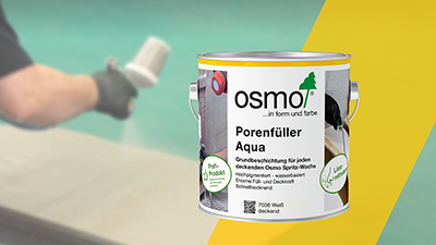 Porenfüller Aqua and Spritzwachs – Application Video (German)